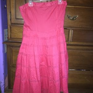 The Limited Rosy Pink Strapless Dress